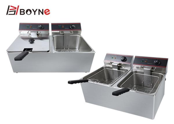 Fried Chicken Fryer Double Oil Tank Heavy Duty Restaurant Equipments