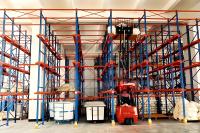 Structural Warehouse Pallet Beam Frame Q235 Steel Metal Storage Drive-In Rack