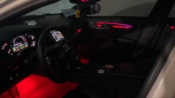 Ambient lights Rainbow symphony dynamic piano black mold design  for Cadillac ATS/ATSL