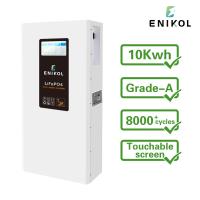51.2V Wall Mounted LiFePo4 Battery with Touchable Screen 48V 200AH 300AH Lithium Battery