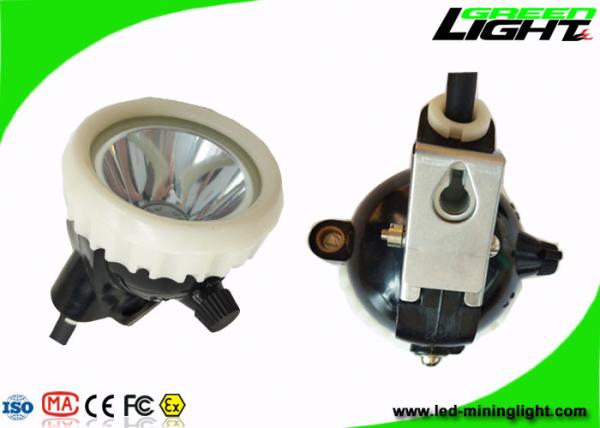 PC Body Led Miners Cap Lamp Headlight 10000lux Rechargeable Flame Resisitant