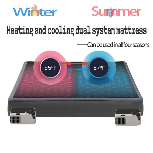 Adjustable TemperatureMultifunctional Electric Mattress Cover Cooling & Heating Water Cooled Pad With Therapy Feature F Settings 45-65 Deg For Personalized Comfort In Heating And Cooling Mattress Pad