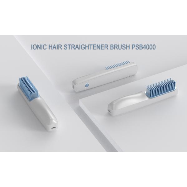 Portable 25W Wireless Straightening Ionic Hair Brush