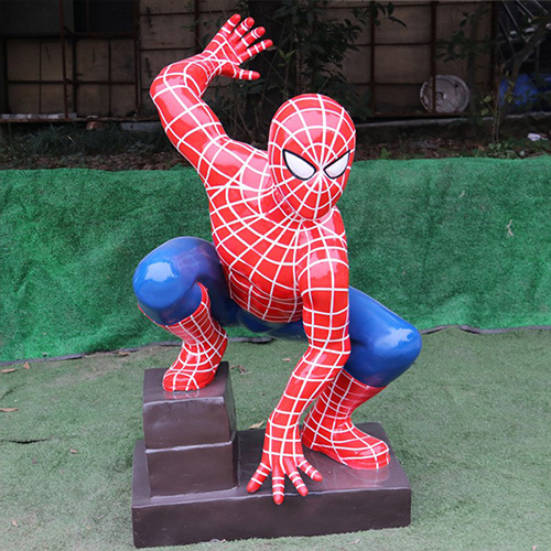 Movie Character Cartoon Life Size Fiberglass Statue Customized 2 Years Warranty
