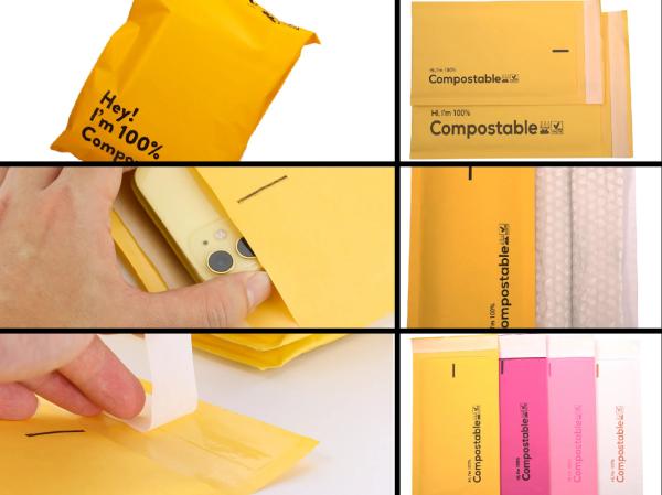 Customized Compostable Bubble Mailer Bag For Express And Shipping