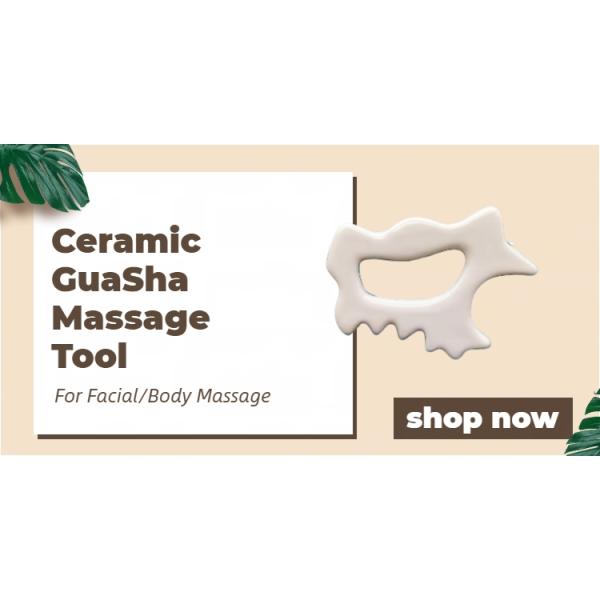 Body and Facial Massager for 2024 Ceramic Gua Sha Tool Guasha Stone Self Skin Care Spa Face Lifting Body Slimming Scraper