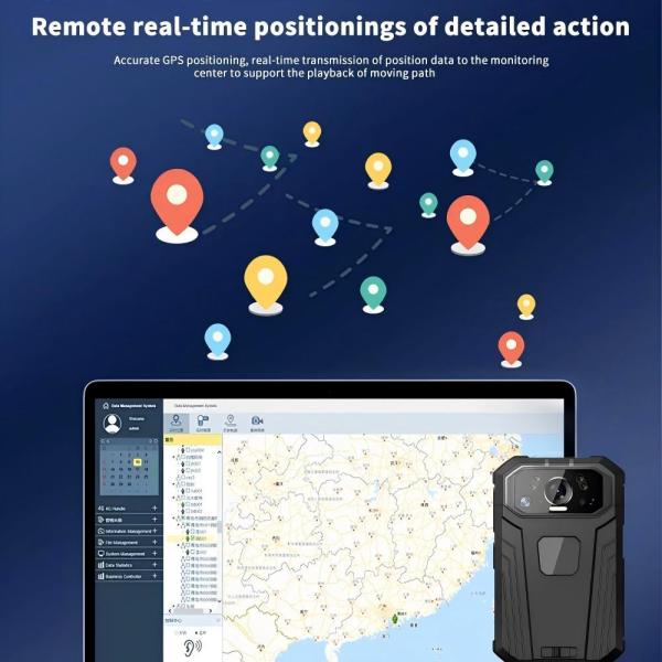 4G Live Streaming Real-time Monitor Body Worn Camera Security Guards