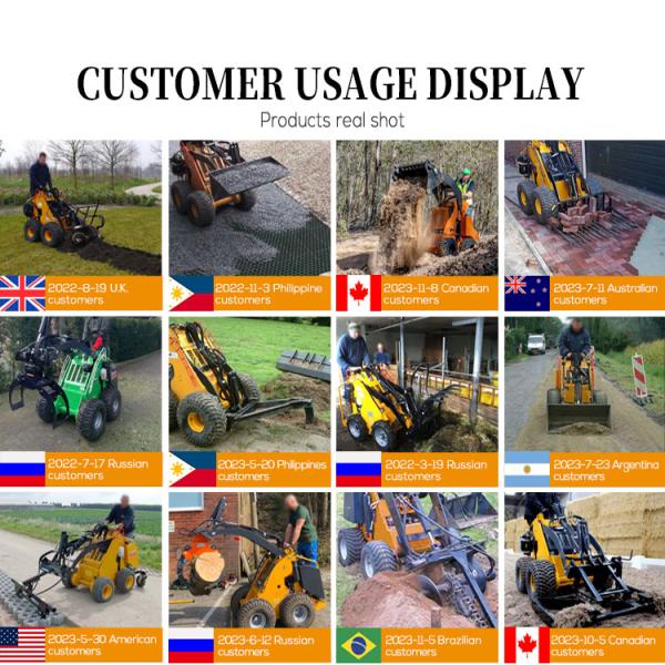 420 rueda de deslizamiento de dirección cargador con 4 en 1 cubo requerimiento del cliente y asequible