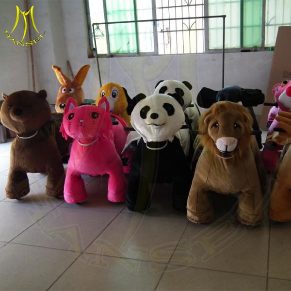 Hansel shopping mall kiddie rides car for Mom and kids zamperla kiddie rides mall animal scooter ride led necklace