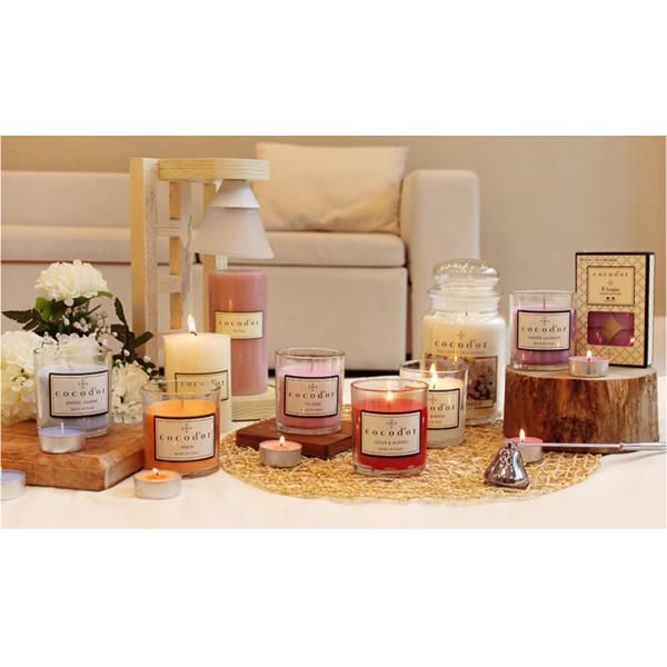 Soy Wax Home Scented Candles Scented Glass Jar Candles Customized Fragrance