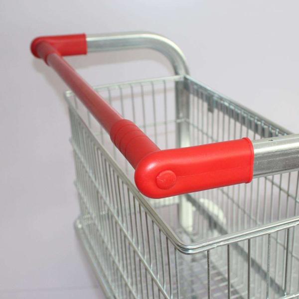 Тяжелый склад 5 колес Ручная толчка Металлический супермаркет Транспортная тележка