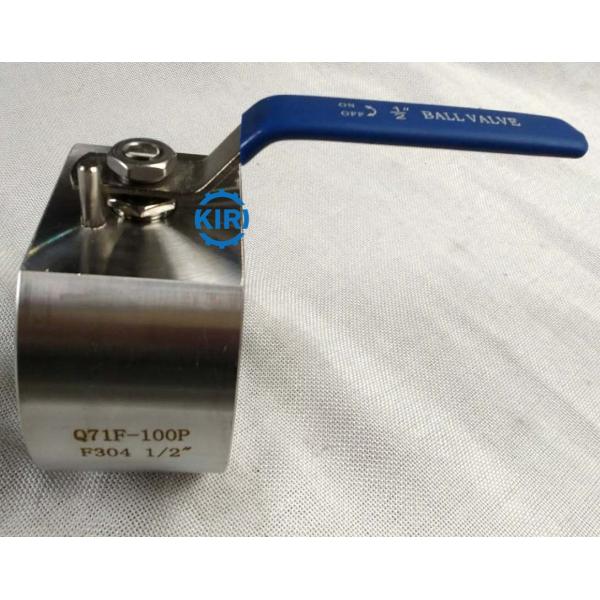 Wafer End Forged Steel Ball Valve DN15 - DN50 Size Wafer Ball Valve Long Service Life