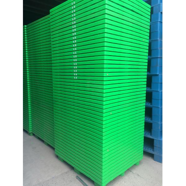 Rejilla plástica de las plataformas del HDPE europeo, carga plástica del estante 1000kg de la plataforma de 800 x de 1200m m