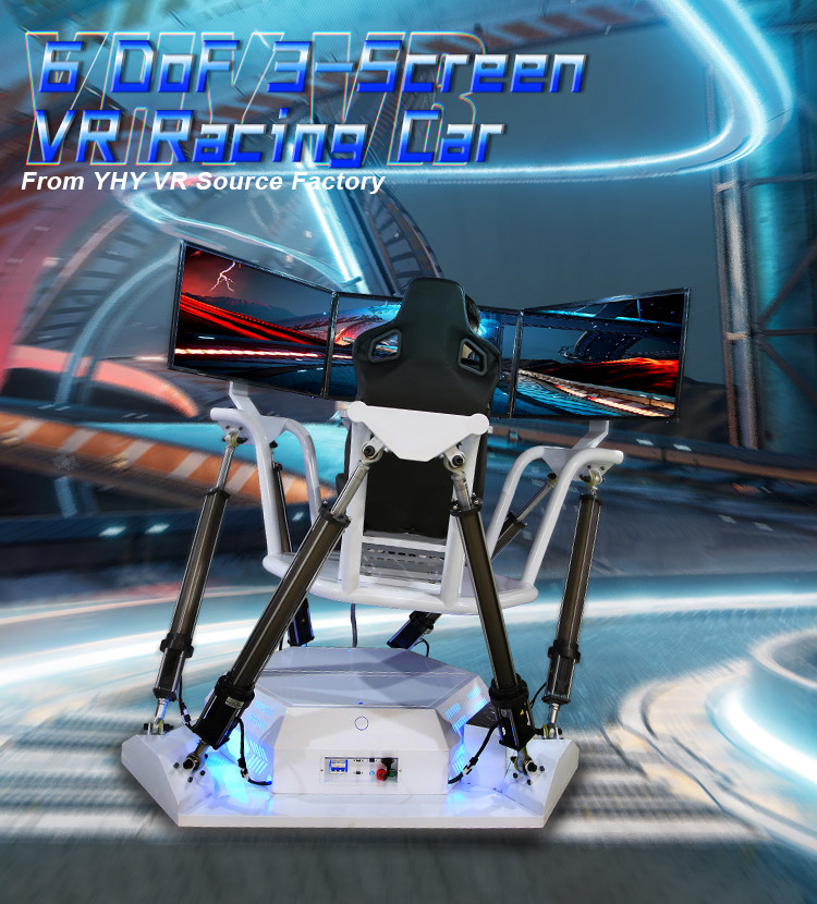 Immersive испытывает 6 DoF VR участвуя в гонке оборудование игры занятности имитатора