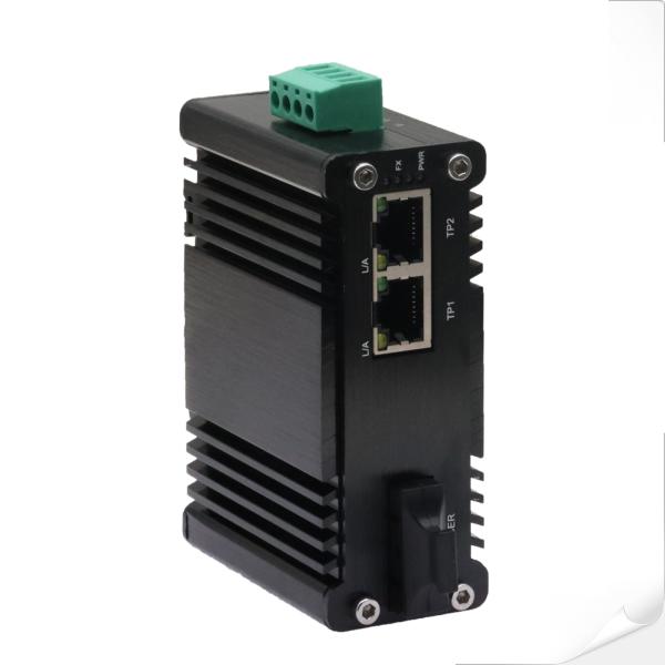 Mini Industrial 2-Port 10/100/1000Base-TX to 1000Base-X Media Converter