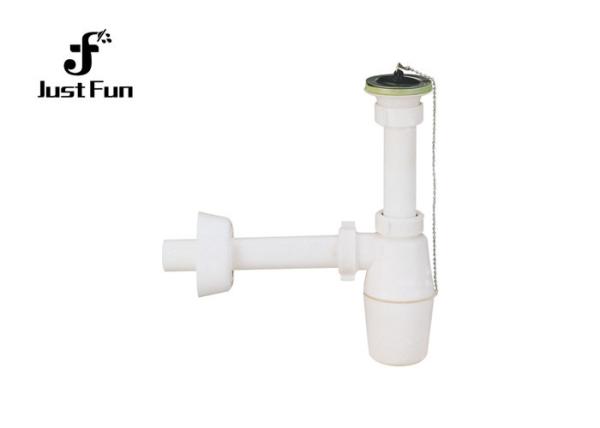 White Color Wash Basin Drain Pipe , PP PVC Waste Pipe For Sink Wash Basin