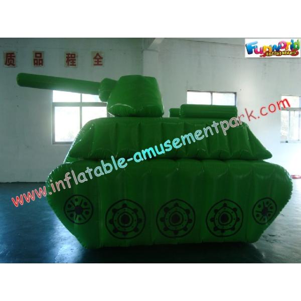 0.6mm / 0.9mm PVC Tarpaulin Tank Shape Inflatable Paintball Bunkers