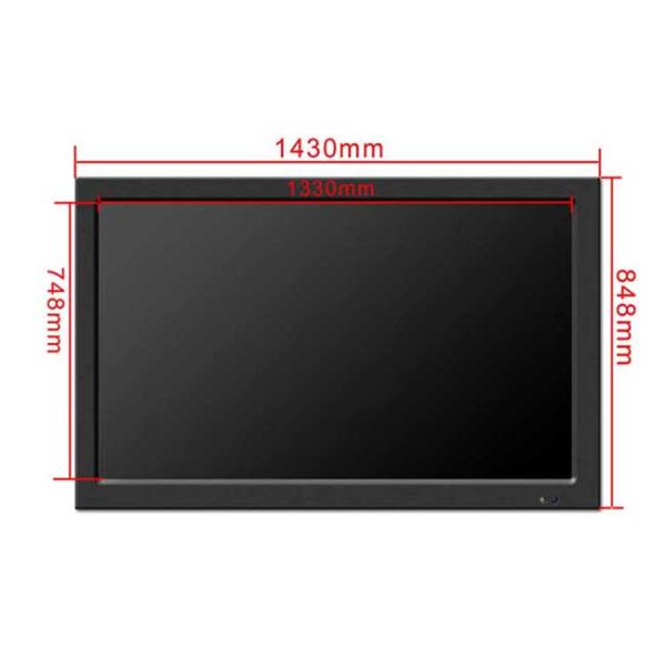 CCTV LCD Monitor Display 60 Inch With 3D Digital Image Decode Chipset