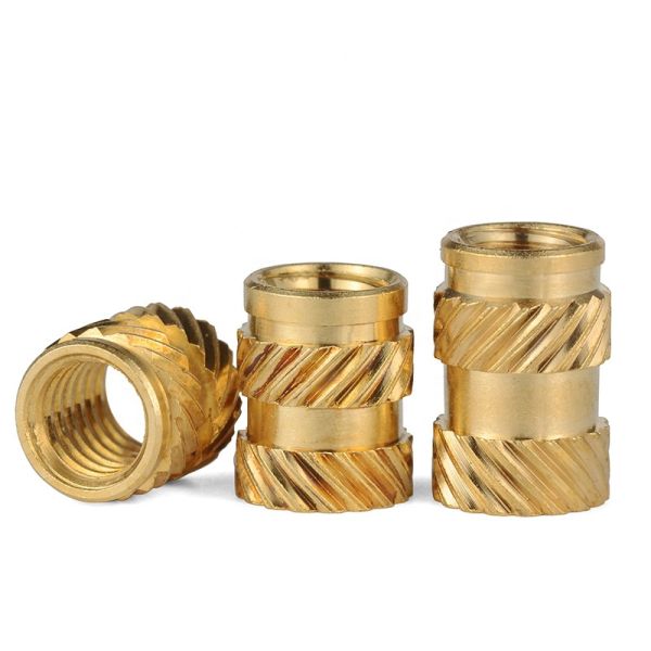 Galvanized Knurled Brass Fastener Insert Nut For In Industrial Applications