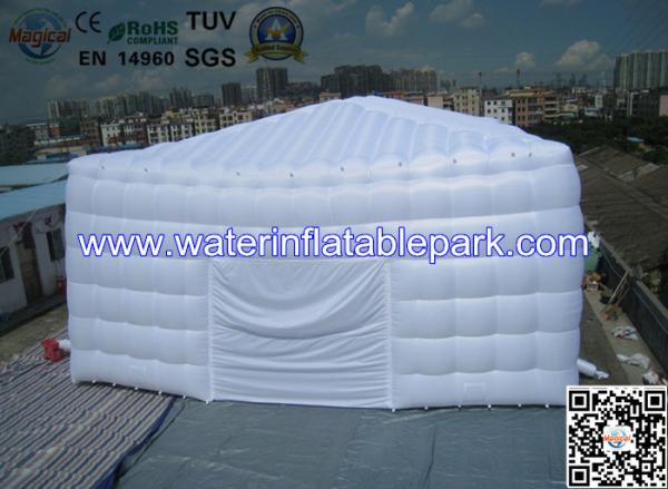 White Event Outdoor Inflatable Tent Temporary Storage Buildings , Oxford Fabric