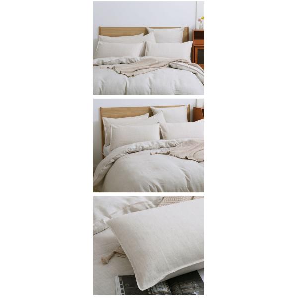 Tejido de terciopelo de la talla de la reina para ropa de cama de lino orgánico