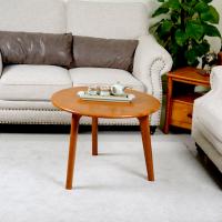 Mesas de centro de madera sólidas redondas retras