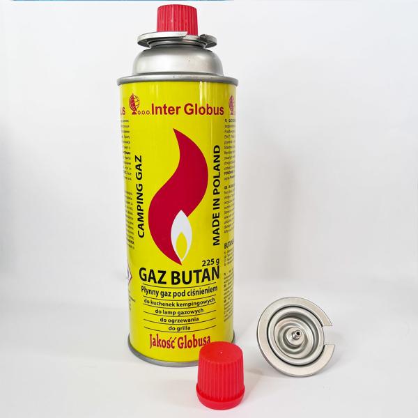 Straight wall Tinplate 220g Butane Gas Canister For Cooking baking