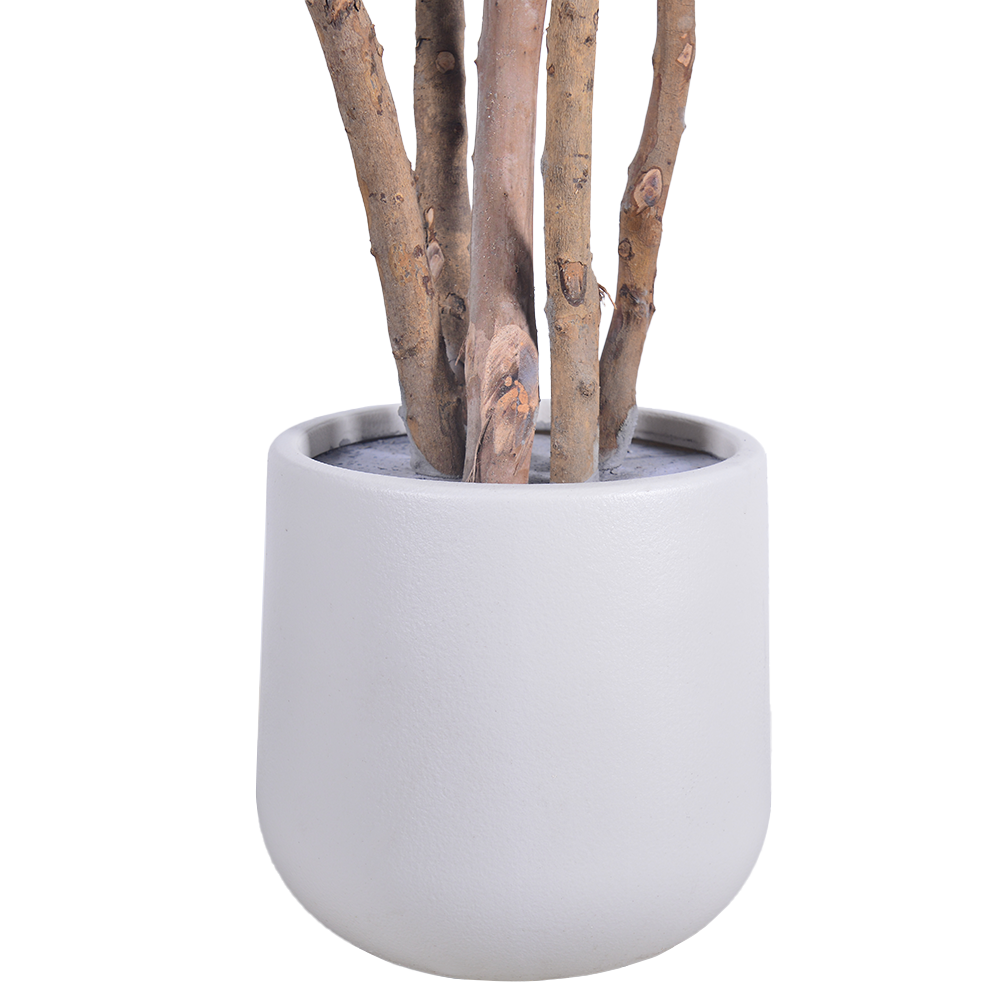 Realistic Artificial Olive Tree with Natural Trunk - 5FT 6FT 7FT, UV Resistant for Luxury Home & Hotel Lobby Decor