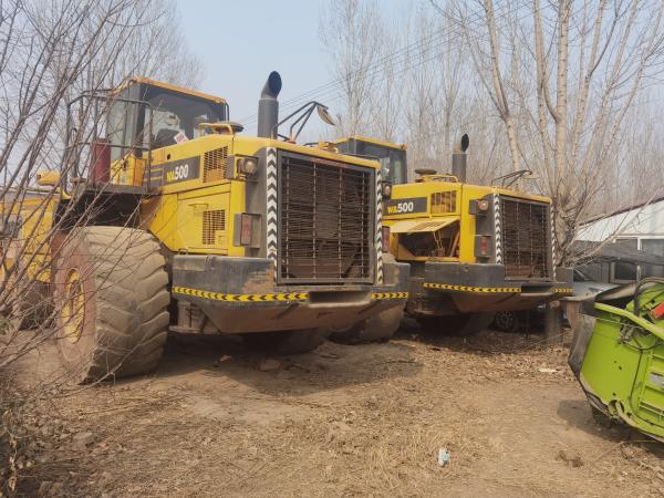 Used Komatsu WA500 6 Wheel Loader WA600-6 Fuel Efficiency For Construction