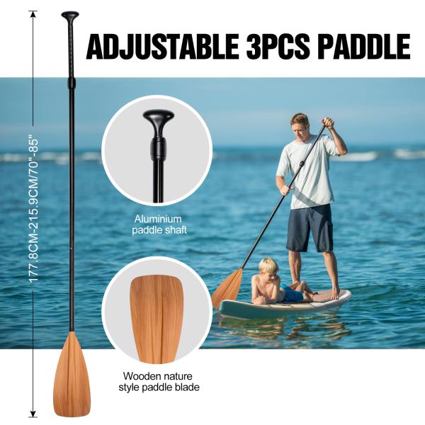 Customized Color Surf Leash Woowave ISUP Bodyboard 10'2'' for Lakes Rivers and Design