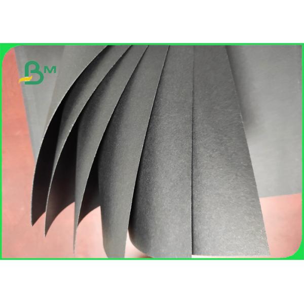 Uncoated Matte 250gsm Pure Black Kraft Paperboard Packaging Paper