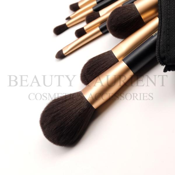 OEM ODM Multifunction Makeup Brush Set 12pcs With Black Wooden Handle