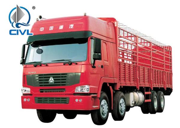SINOTRUK HOWO A7 8x4 Box Stake Truck/Cargo Truck 336hp New Cargo Truck,Heavy Duty Flatbed Truck,Military Cargo Truck