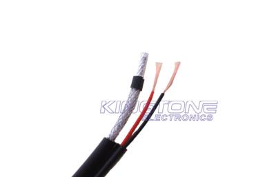 0.71mm BC RG59 CCTV Coaxial Cable Foamed PE PVC with 16 × 0.25mm BC Power for UK