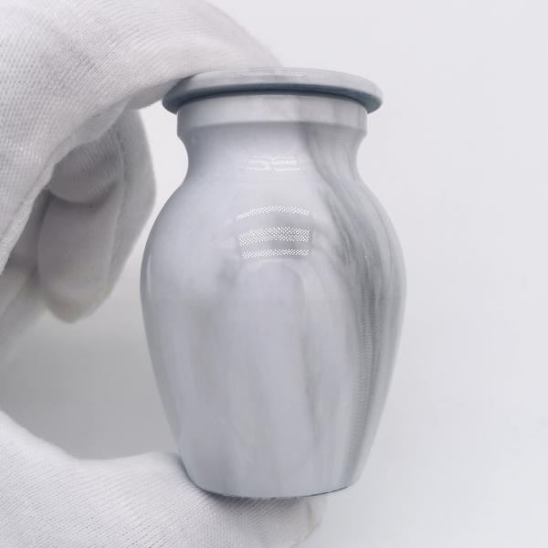 OEM/ODM Marble Grain Cremation Urn for Human and Pet Ashes 68*44mm 8 Years Experience