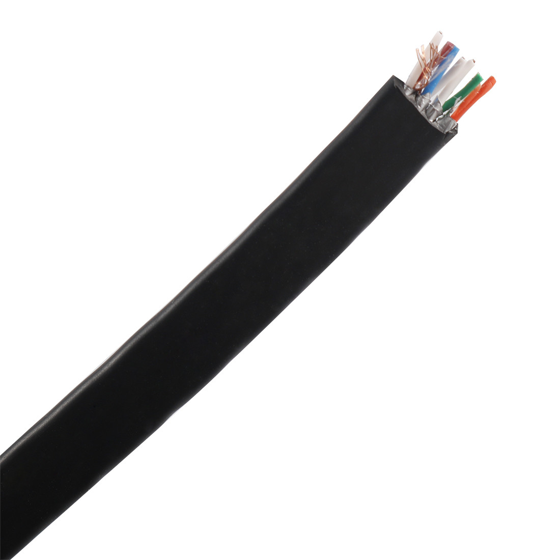CAT7 SSTP ПЛОСКОЕ 32awg омедняют локальные сети кроссового провода 10G гибких проводов