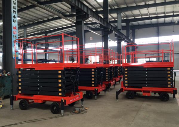 CE Approved 11M Electric Portable Hydraulic Boom Lift , Man Lift For Aerial Work