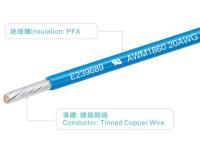26AWG 150V 200C Azul PFA Fios UL758 AWM1860 Para Aquecedor Eletrodoméstico Luz