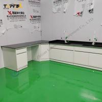 Banquillo de la pared de laboratorio de cerámica azul para probar la función y la eficiencia