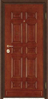Italy steel wood security armored door