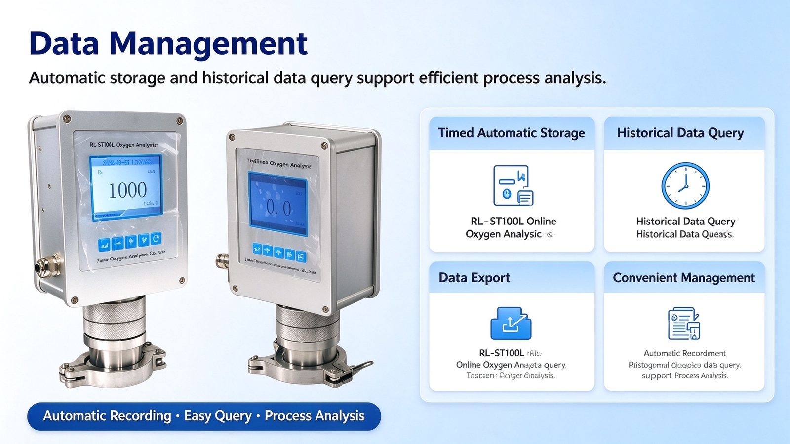 Trace Oxygen O2 Gas Analyzer Digital LCD Display Electrochemical Sound Alarm For Meter Gas