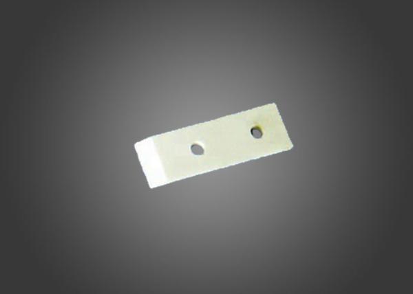 Two Holes Zirconia Ceramic Blade , Punch Parts High Performance Ceramics Plate