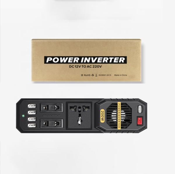 200W Car Power Inverter Technology Wholesale Price Solar Power Inverter Smart Pure Sine Wave For Dc Power System