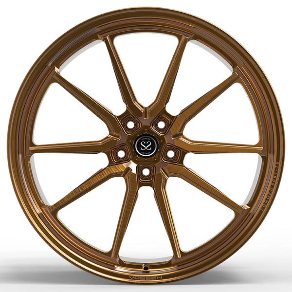 G70 BMW 760 Custom 1-PC Forged Rims 22x9.5 and 22x11 Gloss Bronze