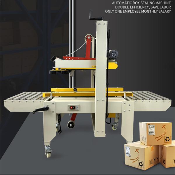 Construction Works Auto Box Taping Carton Sealing Machine with Packaging Material