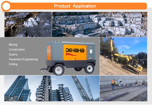 12 Bar Diesel Powered Portable Air Compressor 500cfm Sand Blasting Air Compressor