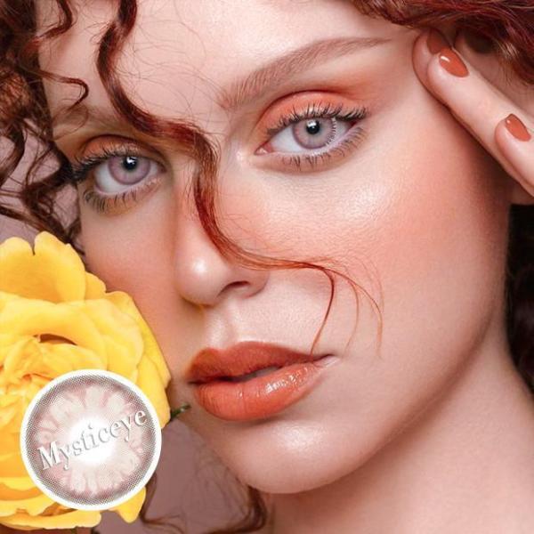 Gem Pink Hydrogel Contact Lenses 14.2mm Diameter With 55% Water Content