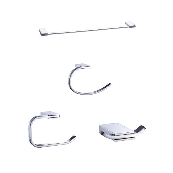 zinc bathroom accessories, 6 piece per set