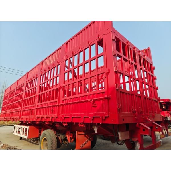 Grade Heavy Duty Self-dumping Cattle Carrier Trailer for Livestock Transport Truck