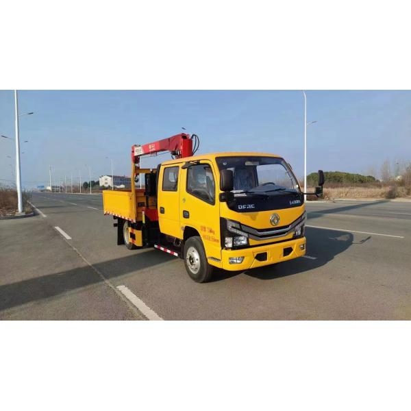 DF 3 Persons Seat Truck Mounted Crane with RHD Drive Type and 6 Tyres
